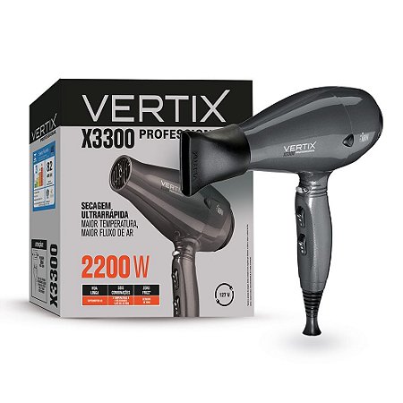 Secador de Cabelo Professional Vertix X3300 Ion-2200w/127V