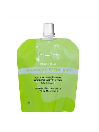 Creme Facial Max Love Renovação Esfoliante-50g.