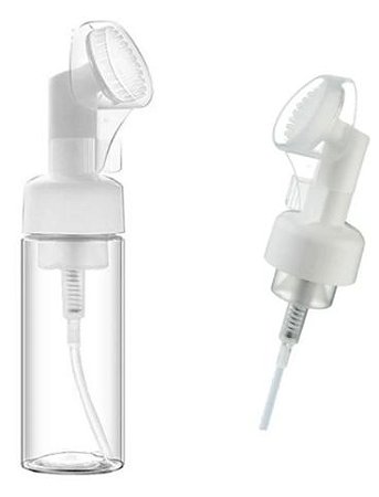 Frasco Pump Espumador com Escovinha de Silicone 50ml.