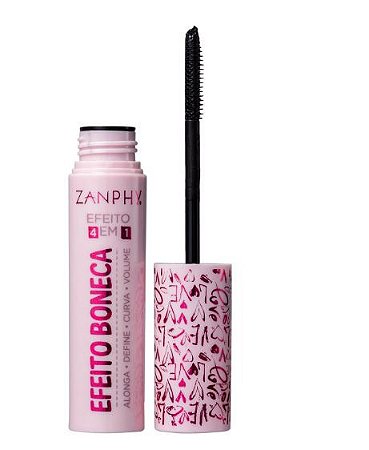 Máscara Para Cílios Efeito Boneca Zanphy - 6ml