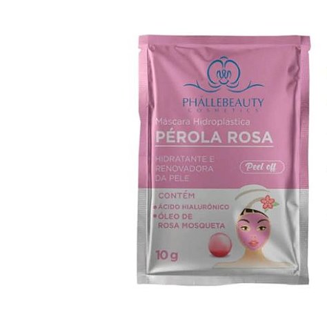 Máscara Facial Hidroplástica Pérola Rosa  Peel Off Phállebeauty-10g.