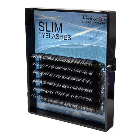 Cílios Eyelash Slim 6 Fileiras Curvatura C (0.15t 11mm)