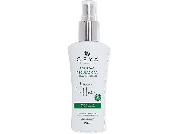 Solução Reguladora de Oleosidade 150ml Vegan Hair  Ceya Biocosmetica Tratamento do Couro Cabeludo