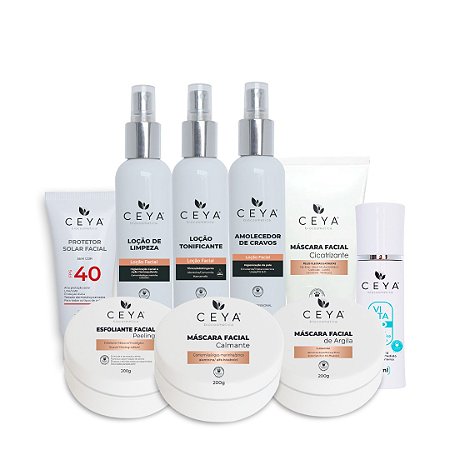 Kit Limpeza de Pele Profissional Ceya Biocosmética sem Eletroterapia