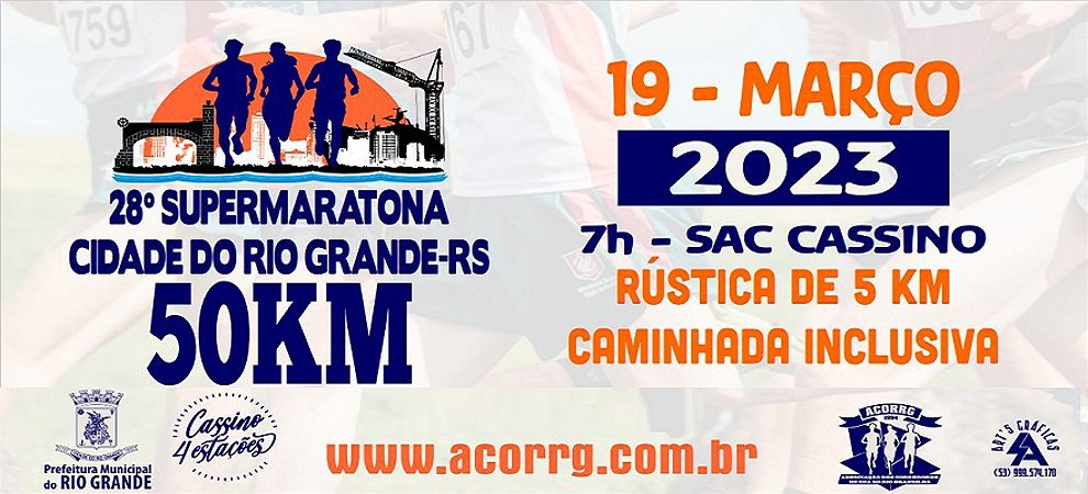 2023/03/19 - 28ª Supermaratona 50km Cidade do Rio Grande 2020