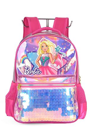 Mochila escolar infantil Barbie Dreamtopia holográfica - LOAD