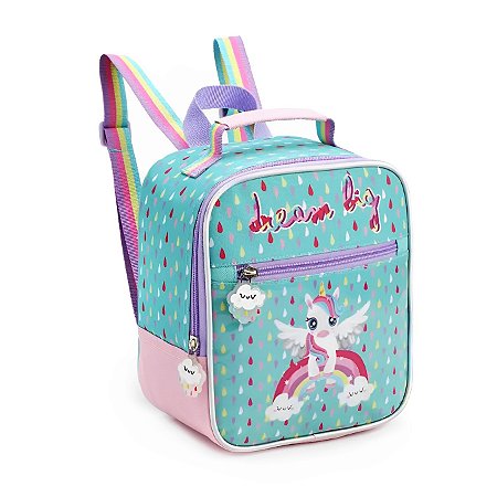 LANCHEIRA INFANTIL ESCOLAR UNICORNIO DREAM BIG