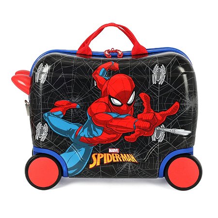 MALA DE VIAGEM INFANTIL CARRINHO SPIDER MAN