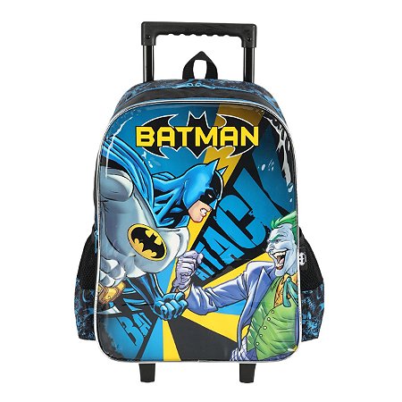 MOCHILA DE RODINHA ESCOLAR MENINO BATMAN
