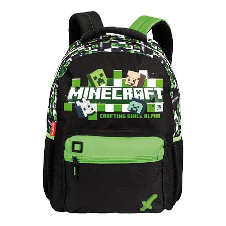 MOCHILA ESCOLAR BOLSA MENINO MINECRAFT