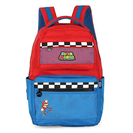 MOCHILA ESCOLAR MENINO SUPER MARIO