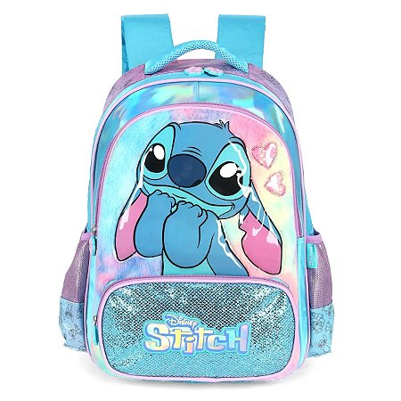 MOCHILA ESCOLAR BOLSA DE COSTAS INFANTIL LILO STITCH