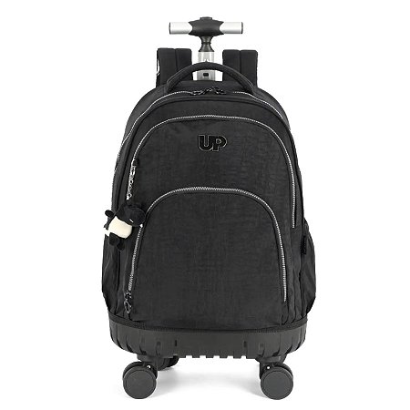 Mochila 4 Rodas Escolar Grande Espaçosa Up4you Dino Crinkle