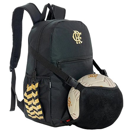 MOCHILA DE FUTEBOL COM COMPARTIMENTO PARA BOLA OFICIAL FLAMENGO
