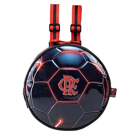 LANCHEIRA ESCOLAR TERMICA EM FORMATO BOLA FLAMENGO