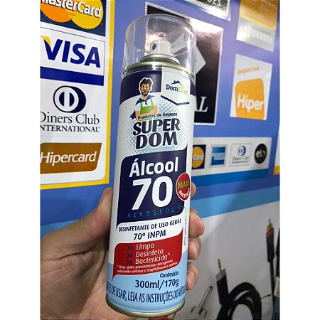 Álcool 70 Spray Frasco 300ml Etílico 70 Graus INPM