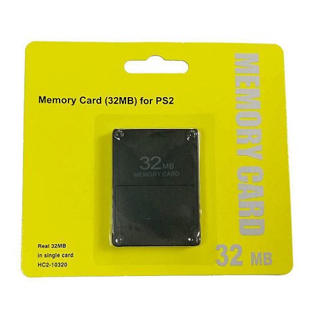 Cartão Memory Card 32Mb Playstation Ps2 Memoria Gamer