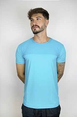 Camiseta Fitness Manga Curta Masculino ROMA Recorte Costas Verde Médio