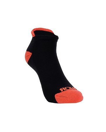 Meias Sapatilha Individual ROMA 34 a 38 Preto/Laranja