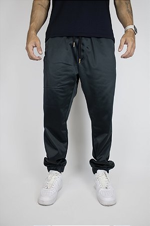 Calça Jogger Flanelada com bolso Masculina Roma Verde Petroleo