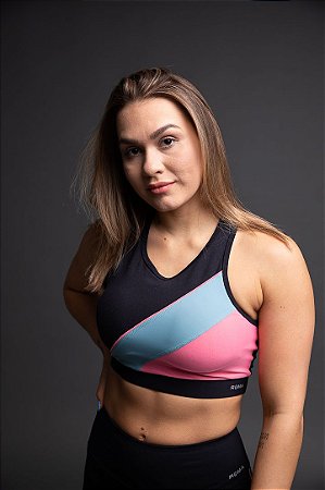 Top Nadador Performance Feminino Roma Preto