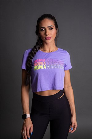 Cropped Dry fit Roma Workout  Lilas