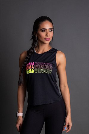 Regata Dry fit Roma Workout Preto