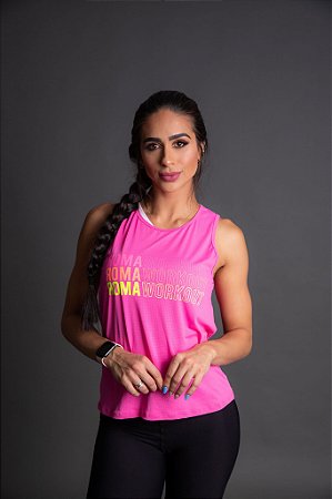 Regata Dry fit Roma Workout Rosa