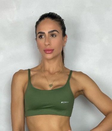 Top Fitness Compress de Alcinha sem bojo - Verde Militar