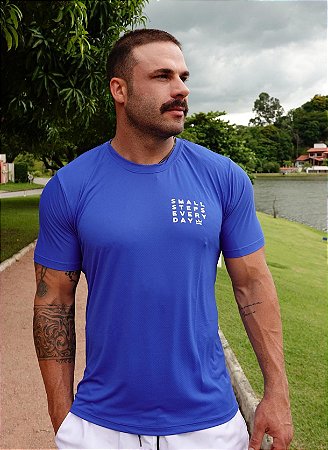Camiseta Masculina Small Steps - Azul