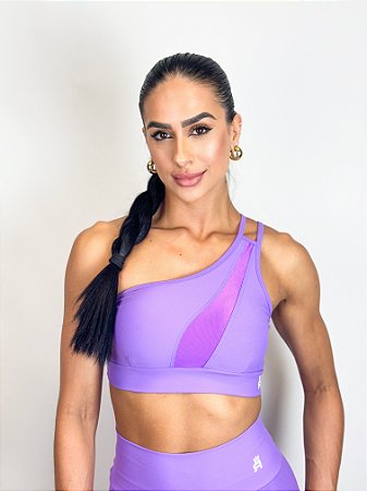 Top um Ombro Shine Roma - Roxo