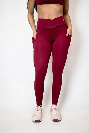 Legging Red Rose - Marsala