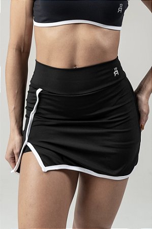 Shorts Saia Duo - Preto/Branco