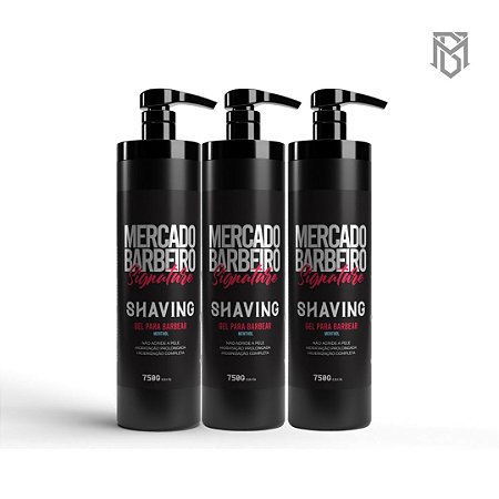 Shaving gel Mercado Barbeiro Signature - 750g  CX 3UN