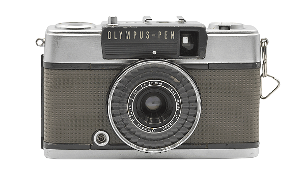 Câmera 35mm - Olympus Pen EE2 + Alça + Filme