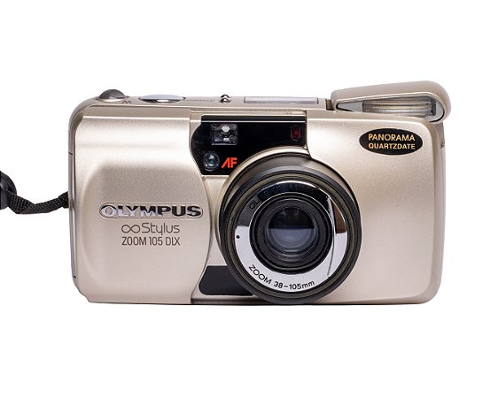 Câmera 35mm -  Olympus Stylus Zoom 105 / Mju Zoom 105 DLX (9.5/10) + Case Original e Bateria