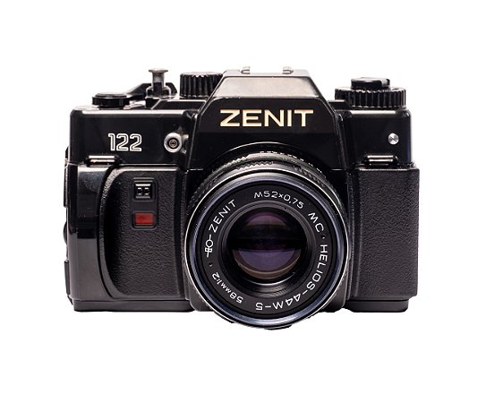 Camera 35mm - Zenit 122 (9/10) + Lente Helios 44M-5 58mm f2.0 (9.5/10) + Case + Filme