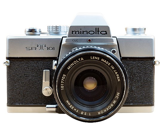Câmera 35mm - Minolta SRT 101 (9.0/10) + Lente 35mm f/2.8 (8.0/10) + Filme + Case