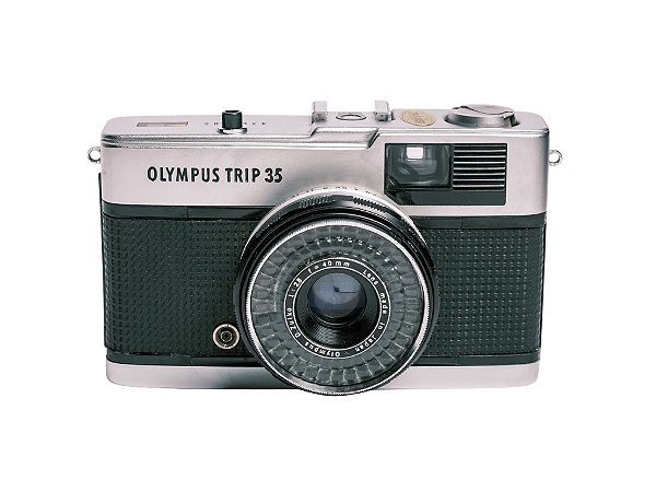Câmera 35mm - Olympus Trip 35 + Alça de Punho + Filme
