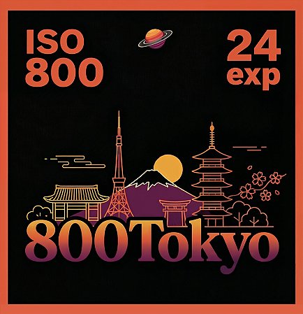 Filme 35mm - 800Tokyo - 24 poses - ISO 800 - Novo - DX