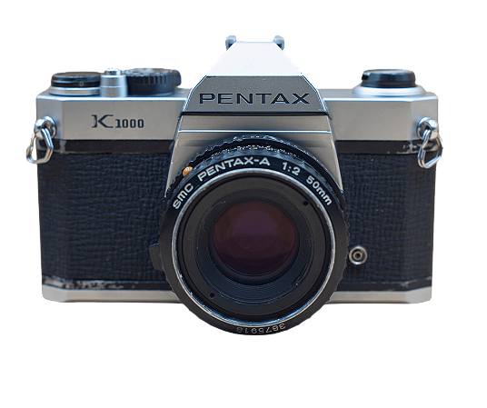 Câmera 35mm - Pentax K1000 + Lente 50mm f/2