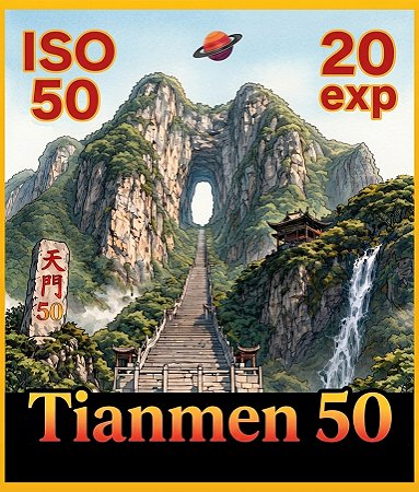 Filme 35mm - Tianmen 50 - 20 poses - ISO 50 - Novo - Preto e Branco