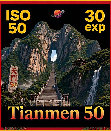 Filme 35mm - Tianmen 50 - 30 poses - ISO 50 - Novo - Preto e Branco