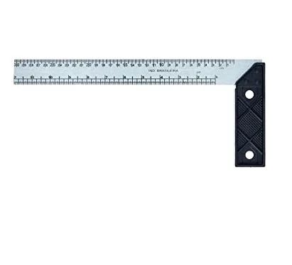 ESQUADRO CB METALICO OU PVC 12 30CM