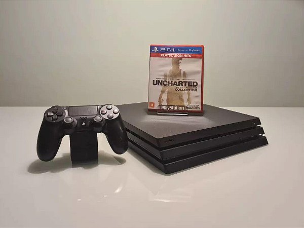 Ps4 Slim Console Playstation 4 + 2 Controle + Jogos