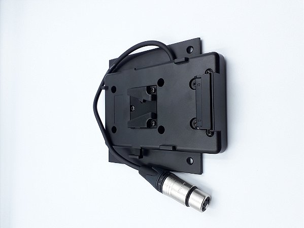 Plate V-mount com saida XLR