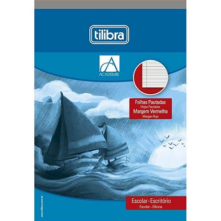 Caderno Colado Bloco Pautado Académie 50 Folhas Tilibra