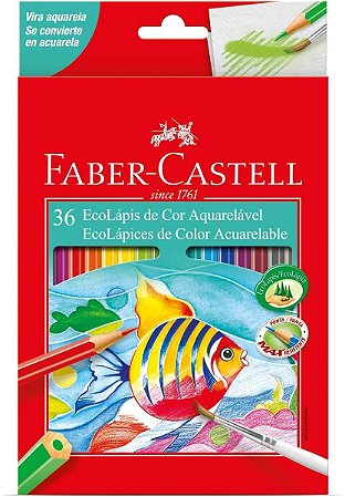 EcoLápis de Cor Aquarelavel 36 Cores Faber-Castell