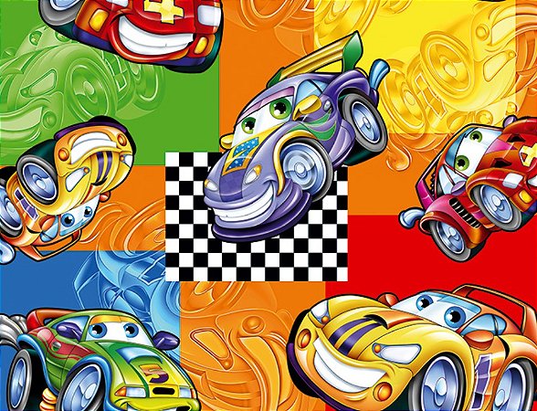 Jogo de carros modernos coloridos