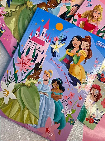 Caderno Brochura 20cmx27cm Princesa 1 Matéria 80 Folhas Tilibra